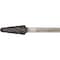 Pferd HICOAT Bur - 14 Degree Taper, ALU Cut - 1/2" x 1-1/8" x 1/4" Shank - SL-4, HC-NFE Coating 27450 - alternate 1